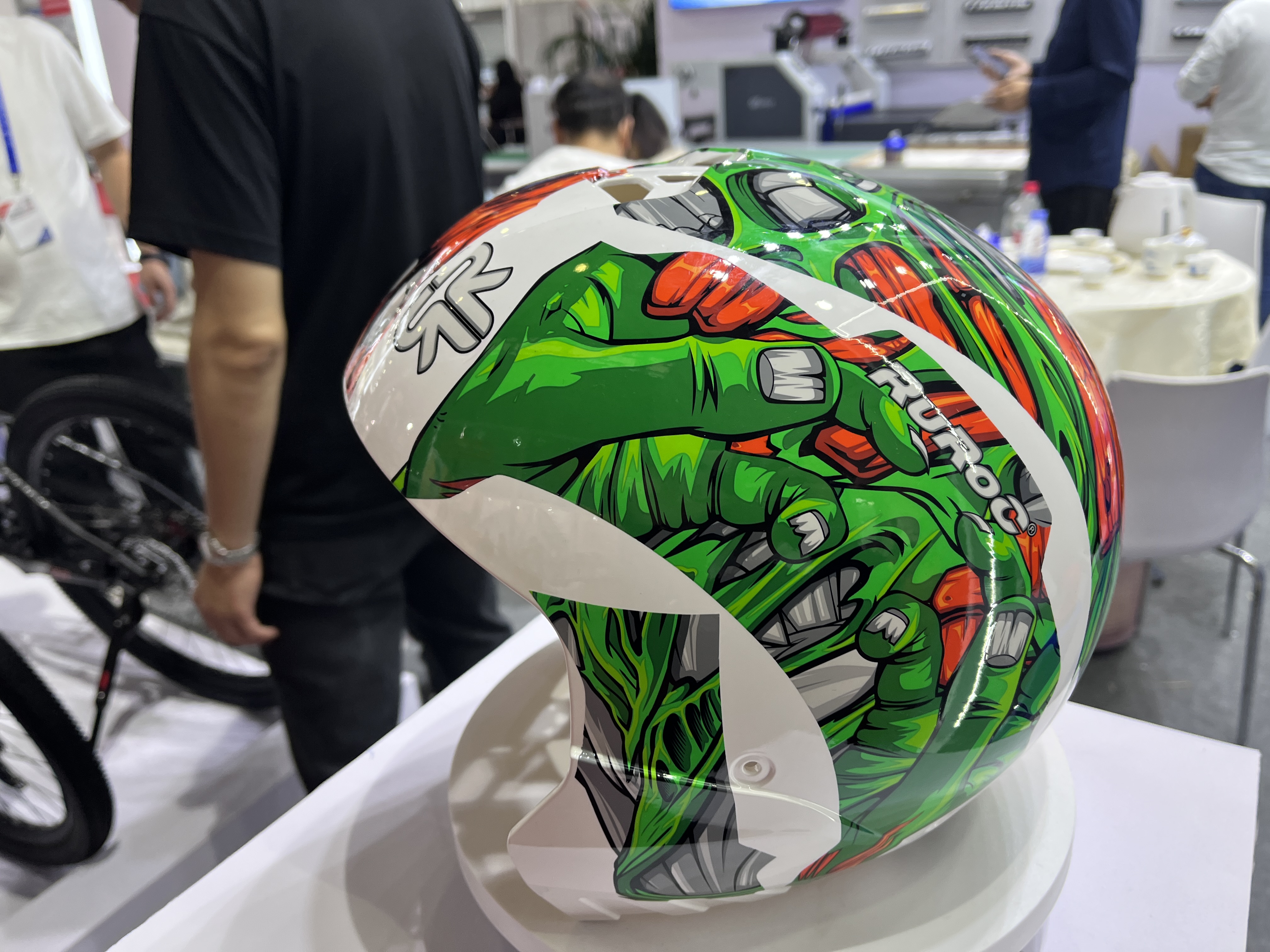 Inchiostro utilizzato sui caschi